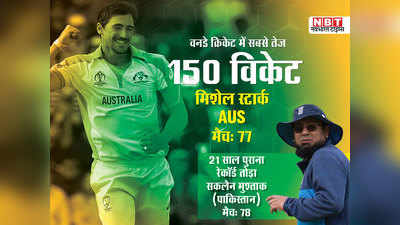 ICC World Cup: वनडे क्रिकेट में सबसे तेज 150 विकेट लेने वाले बोलर बने मिशेल स्टार्क