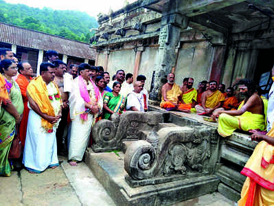 ಕಿಗ್ಗಾದ ಸನ್ನಿಧಿಯಲ್ಲಿ ಮಳೆಗಾಗಿ ಪರ್ಜನ್ಯ ಜಪ