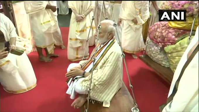 Modi in Guruvayur 2