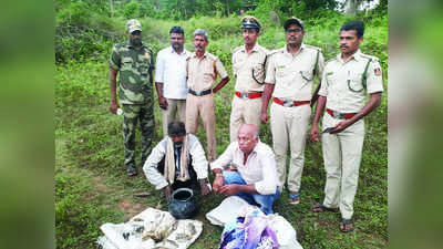 ಬಿಆರ್‌ ಹಿಲ್ಸ್‌ನಲ್ಲಿ ರೈಸ್‌ ಪುಲ್ಲಿಂಗ್‌ ದಂಧೆ ಶಂಕೆ: ಇಬ್ಬರ ಬಂಧನ