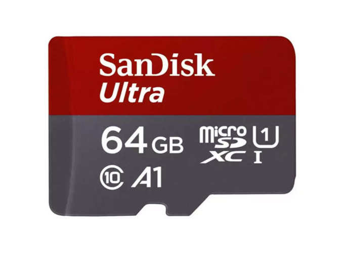 SanDisk 64GB Class 10 microSDXC memory card