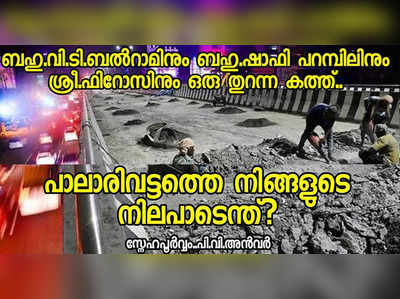 എക്സ് എംപി വിവാദം പിന്നെ; പാലാരിവട്ടം പാലത്തെക്കുറിച്ച് എന്താണ് അഭിപ്രായം?