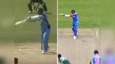 IND vs PAK: रोहित शर्मा ने जड़ा अपरकट से सिक्स, याद आए सचिन तेंडुलकर