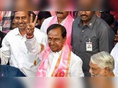 విజయవాడలో సీఎం కేసీఆర్‌కు ఘన స్వాగతం