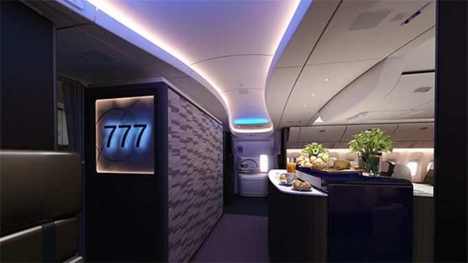 போயிங் 777 ரக விமானத்தின் உள்கட்டமைப்பு