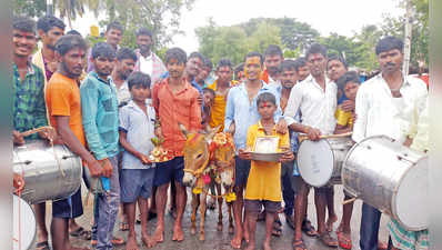 ಹರಪನಹಳ್ಳಿ: ಮಳೆಗಾಗಿ ಕತ್ತೆಗಳ ಮದುವೆ