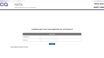 NATA ऐडमिट कार्ड 2019 जारी, इस लिंक से करें डाउनलोड