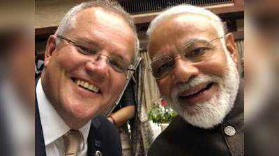 ऑस्ट्रेलियाई पीएम स्कॉट मॉरिसन ने प्रधानमंत्री संग ली सेल्फी, ट्वीट कर कहा- कितना अच्छा है मोदी