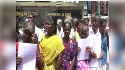 பணம் கொடுத்து மதுக்கடைக்கு ஆதரவாக மனு வழங்க வைத்த ஆசாமிகள்