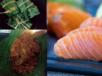 Karimeen Fry in Banana leaf കരിമീൻ പൊള്ളിച്ചത് ഇലയിൽ പൊതിഞ്ഞത്