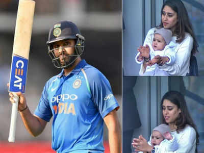 Rohit Century: రోహిత్ సెంచరీ.. కూతురిని చూపిస్తూ భార్య రితికా భావోద్వేగం!