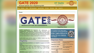 GATE 2020 Exam शेड्यूल जारी, 3 सितंबर से आवेदन शुरू