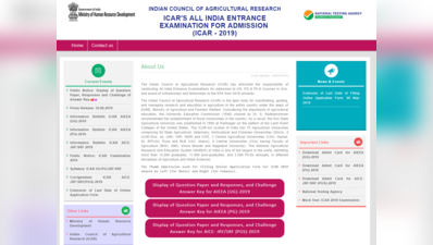 NTA ICAR Answer Key 2019 जारी, इस लिंक से करें डाउनलोड