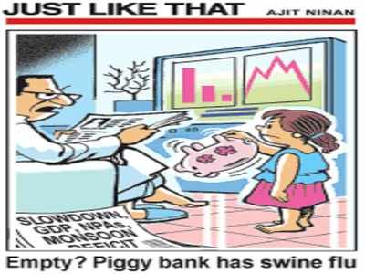 Cartoon Jokes: పిగ్గి బ్యాంకుకు స్వైన్ ఫ్లూ !