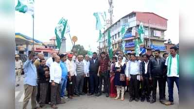 ಮೈತ್ರಿ ಅಸ್ತಿರಕ್ಕೆ ಬಿಜೆಪಿ ಹುನ್ನಾರ: ಪ್ರತಿಭಟನೆ