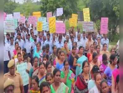 சேலம் உருக்காலையை தனியார் மயமாக்கும் முயற்சி- தொழிலாளர்கள் போராட்டம்!