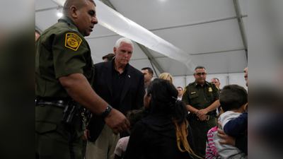 मेक्सिको सीमा पर शरणार्थी शिविर पहुंचे वाइस प्रेजिडेंट, हालत देख हुए हैरान