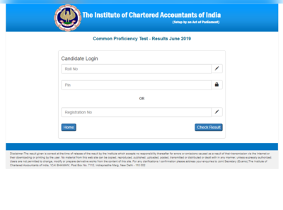 CA CPT Result 2019 घोषित, इस डायरेक्ट लिंक से देखें