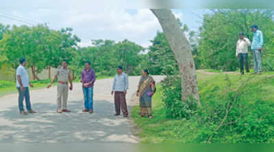 ಅಧಿಕಾರಿಗಳಿಂದ ಅಪಘಾತ ರಸ್ತೆ ವೀಕ್ಷಣೆ