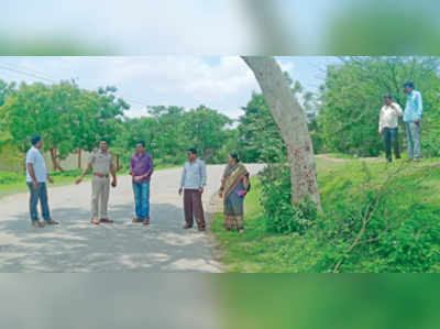 ಅಧಿಕಾರಿಗಳಿಂದ ಅಪಘಾತ ರಸ್ತೆ ವೀಕ್ಷಣೆ