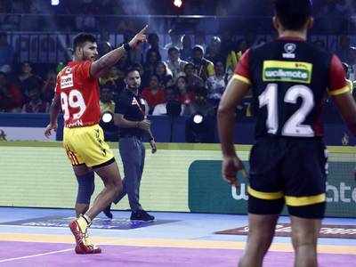 PKL 2019: நடப்பு சாம்பியன் பெங்களூருவை தோற்கடித்த குஜராத் அணி