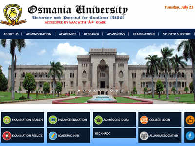 Osmania University ने घोषित किया  BA, BSc, BBA Result 2019