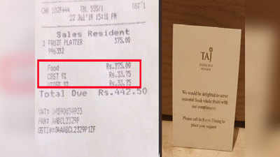 दो केलों के लिए ऐक्टर से वसूले ₹442, अब ताज होटेल का यह कार्ड बटोर रहा सुर्खियां