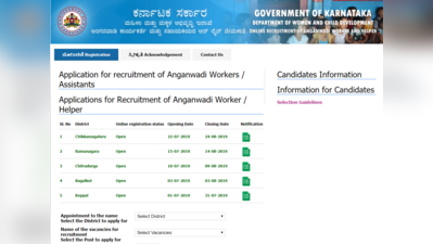 Karnataka Anganwadi Recruitment 2019: आंगनवाड़ी कार्यकर्ता पद पर करें अप्लाई, ये है तरीका