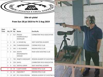 துப்பாக்கி சுடும் போட்டியில் தல அஜித் ; டுவிட்டரில் #ThalaAJITHatRifleChampionship என கொண்டாடும் ரசிகர்கள்