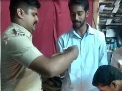 कर्नाटक: पुलिस थाने में मनाया चोरी के आरोपी का जन्मदिन, विडियो वायरल