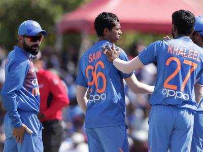 India vs WI: जीत के बाद कोहली ने की युवा पेसर नवदीप सैनी की तारीफ