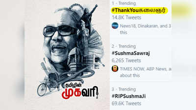 #ThankYouகலைஞர் : தமிழகத்தை செதுக்கிய சிற்பியை நினைவு கூறும் நெட்டிசன்கள்...!