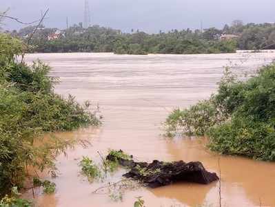 ತೀರ್ಥಹಳ್ಳಿಯಲ್ಲಿ 88 ಅಡಿ ತಲುಪಿದ ತುಂಗಾನದಿ