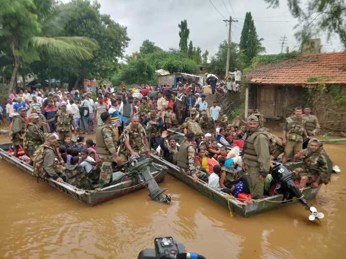 ಸೇನಾಪಡೆ ಯೋಧರಿಂದ ಕಾರ್ಯಾಚರಣೆ