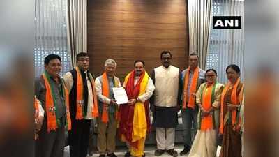 सिक्किम डेमोक्रेटिक फ्रंट के 10 विधायक बीजेपी में शामिल