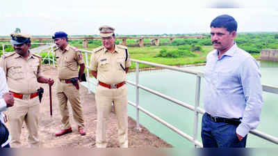 ಕಾರಂಜಾ ಜಲಾಶಯಕ್ಕೆ ಎಸ್ಪಿ ಭೇಟಿ, ಭದ್ರತಾ ಪರಿಶೀಲನೆ