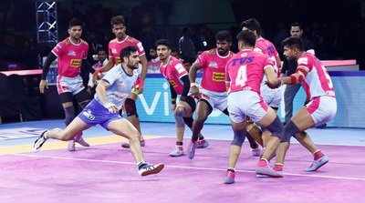 Pro Kabaddi League: പോയിൻറ് പട്ടികയിൽ ജെയ്പൂർ പിങ്ക് പാന്തേഴ്സ് ഒന്നാമത്