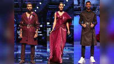 देखें, Lakme Fashion Week में रैंप पर उतरे हार्दिक पंड्या