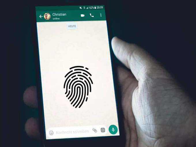 WhatsApp Fingerprint Lock