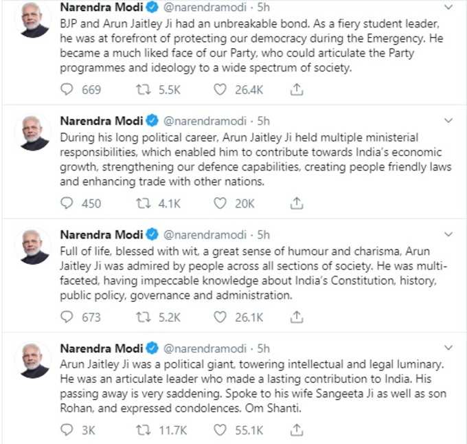 modi tweets