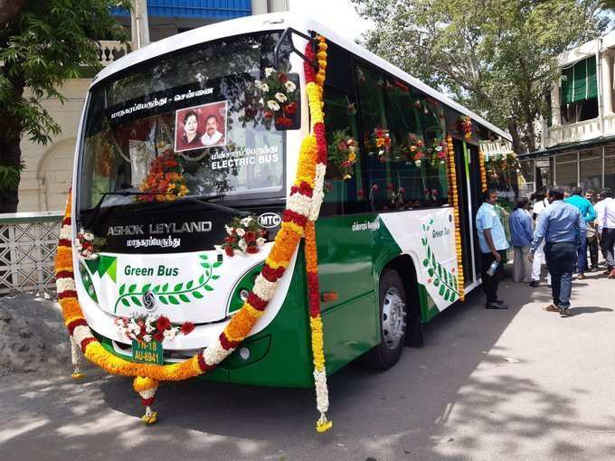 சென்னையின் முதல் மின்சார பேருந்து