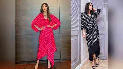 Shilpa और Kareena ने पहना बांधनी Wrap ड्रेस, आप भी करें ट्राई