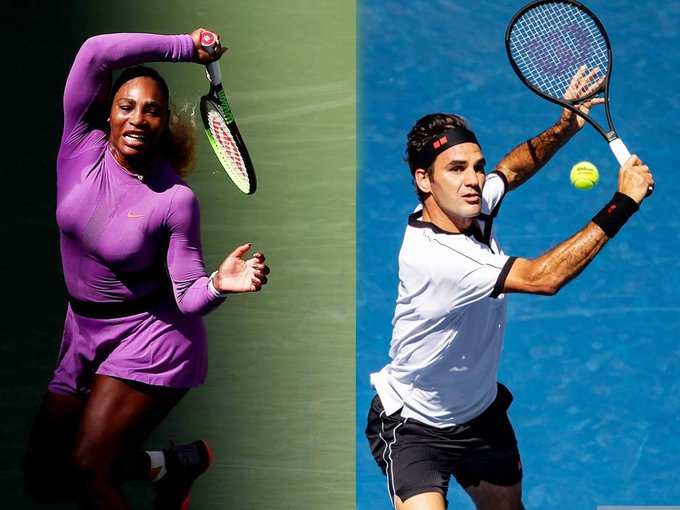 Roger Federer and Serena Williams