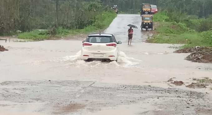 ಕೊಡಗಿನಲ್ಲಿ ಭಾರಿ ಮಳೆ, ಭಾಗಮಂಡಲ ಜಲಾವೃತವಾಗುವ ಆತಂಕ