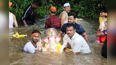 ಗಣೇಶ ವಿಸರ್ಜನೆಗೂ ಮಳೆ ಅಡ್ಡಿ