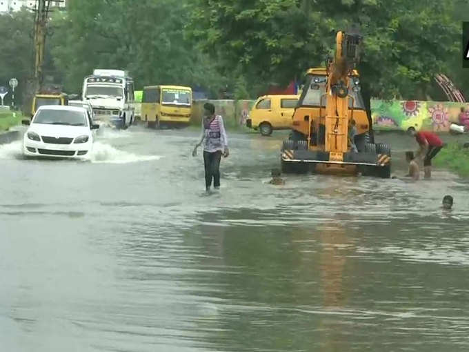 मध्य प्रदेश में बारिश से जलभराव