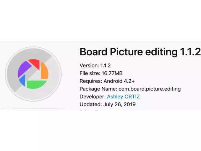 Board Picture editing App