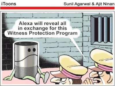 Cartoon Jokes: అలెక్సాకు రక్షణ కల్పిస్తేనే సాక్ష్యం!