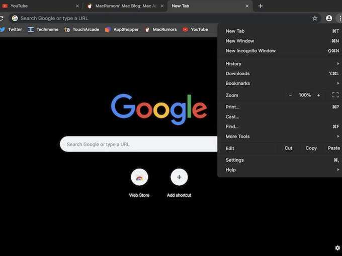 Google Chrome Dark mode on MacOS How to