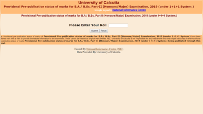 Calcutta University Result 2019: BA/BSc का रिजल्ट घोषित, यहां देखें